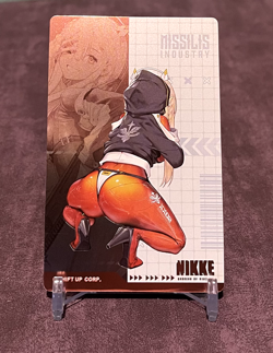 Tove Goddess of Victory Nikke Gun Girl Metal Card Collection Holo - Image 1