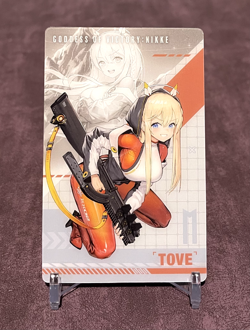 Tove Goddess of Victory Nikke Gun Girl Metal Card Collection Holo - Image 2