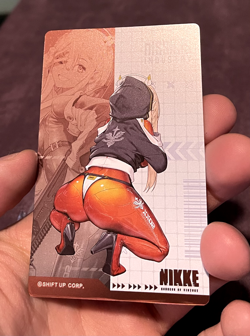 Tove Goddess of Victory Nikke Gun Girl Metal Card Collection Holo - Image 3