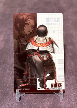 Crow Goddess of Victory Nikke Gun Girl Metal Card Collection - Image 1
