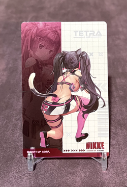 Nero Cat Girl Goddess of Victory Nikke Gun Girl Metal Card Collection - Image 1