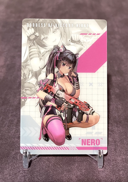 Nero Cat Girl Goddess of Victory Nikke Gun Girl Metal Card Collection - Image 2