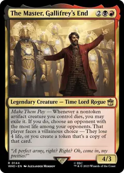 The Master Gallifrey's End 0144 MTG WHO Rare NP - Image 1