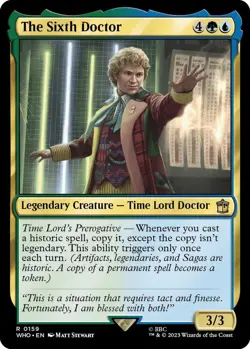 The Sixth Doctor 0159 MTG WHO Rare NP - Image 1