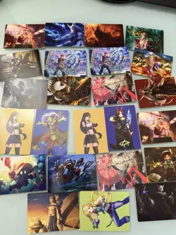 Lot of 24 Final Fantasy MTG Artist Cards with 4 Gold Stamped NM/unplayed FIN - Image 1