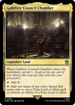 Gallifrey Council Chamber 0188 MTG WHO Rare NP - Image 1