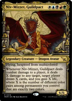 MTG Niv-Mizzet, Guildpact (Showcase) NON FOIL NM R 319 Murders at Karlov Manor - Image 1