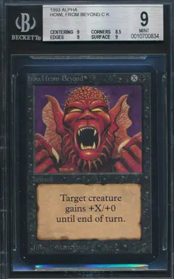 Alpha Howl from Beyond BGS 9 Graded Magic MTG (0834) -magicgraders- - Image 1