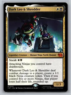 Dark Leo & Shredder M Teenage Mutant Ninja Turtles 142 NM - Image 1