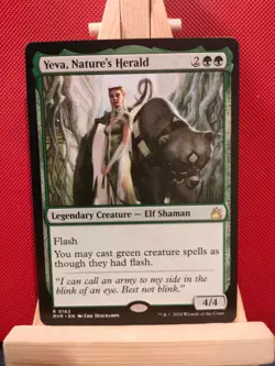 Yeva, Nature's Herald - Ravnica Remastered - Rare - NM - MTG - Image 1