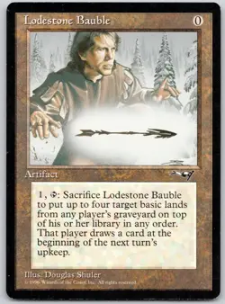 Lodestone Bauble Rare Alliances Magic: The Gathering Lightly Played - Image 1