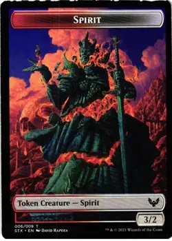 Spirit Token 6 Token Strixhaven: School of Mages NM MTG - Image 1