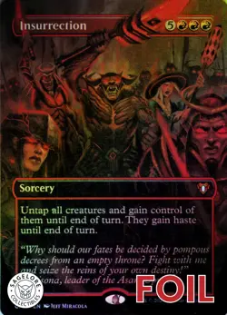 Insurrection (Borderless) - Commander Masters (699) - NM Foil - Image 1