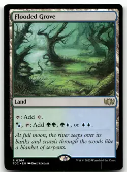 Flooded Grove #364 (NM) Tarkir Dragonstorm TDC Magic MTG - Image 1