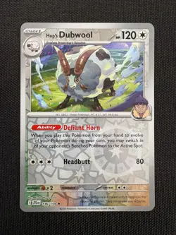 Hop's Dubwool 136/159 Rare Journey Together Pokemon Reverse Holo Near Mint - Image 1