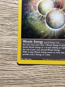 Pokemon TCG Miracle Energy 16/105 Neo Destiny Moderately Played Holo Rare - Image 3