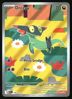 DREEPY 247/217 ILLUSTRATION RARE ASCENDED HEROES POKEMON HOLO NEAR MINT - Image 1