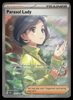Parasol Lady 255/182 Special Illustration Rare Paradox Rift Pokemon Holo NM - Image 1