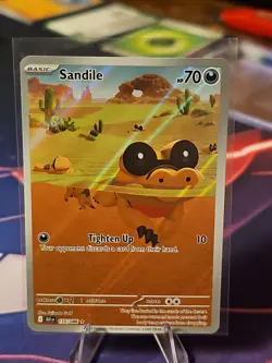 Sandile Pokemon TCG Black Bolt 135/086 Illustration Rare NM - Image 1