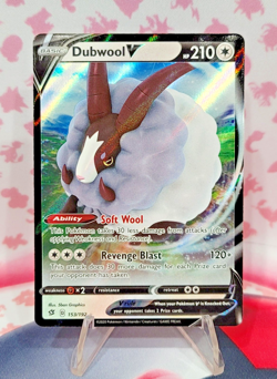 Dubwool V 153/192 Rebel Clash Ultra Rare Pokemon TCG LP+ - Image 1