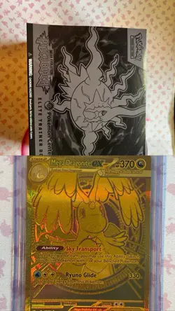 Mega Dragonite EX Gold & Pokemon Center Pitch Black ETB - Image 1