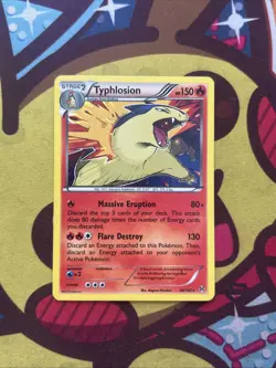 Pokemon Typhlosion 20/162 - Holo - XY Breakthrough - Light Play - Image 1