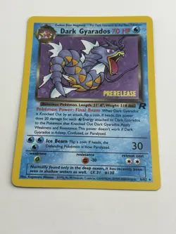 Dark Gyarados 8/82 Prerelease Holo Team Rocket Pokemon WOTC NM/LP - Image 5