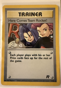 POKEMON Here Comes Team Rocket! 15/82 Team Rocket Holo NM - Image 1