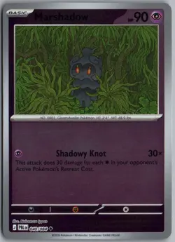 MARSHADOW 040/084 UNCOMMON PITCH BLACK POKEMON REVERSE HOLO - Image 1