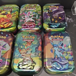 Pokemon TCG Prismatic Evolutions Mini Tins x 8 Full Art Set New/Sealed - Image 5