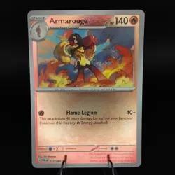 Armarouge 012/084 RARE Pitch Black Pokemon Reverse Holo NM/M - Image 1