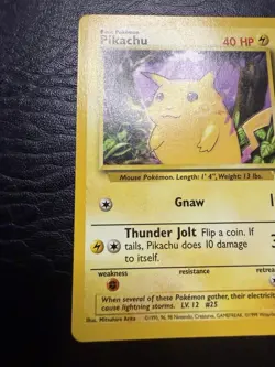 Pikachu Yellow Cheeks - 58/102 Base Set NM 1999-2000 - WOTC - Pokemon TCG - Image 2
