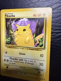 Pikachu Yellow Cheeks - 58/102 Base Set NM 1999-2000 - WOTC - Pokemon TCG - Image 5
