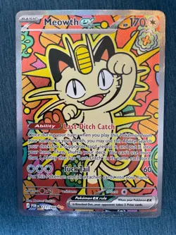 Meowth ex 121/088 SIR Perfect Order 10 contender Pokemon English NM - Image 1