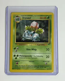 Ivysaur Base Set Shadowless 30/102 Unlimited Uncommon Regular 60 HP English - Image 1