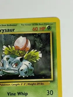 Ivysaur Base Set Shadowless 30/102 Unlimited Uncommon Regular 60 HP English - Image 4