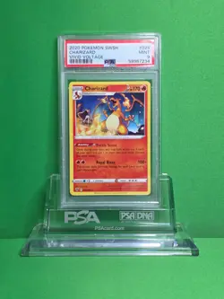 POKEMON 2020 VIVID VOLTAGE CHARIZARD 025 PSA 9 - Image 1