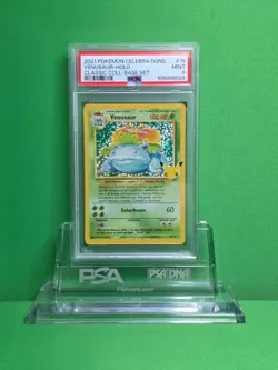 POKEMON 2021 CELEBRATIONS VENUSAUR HOLO CLASSIC COLLECTION 15 PSA 9 - Image 1