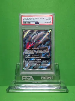 POKEMON 2017 BURNING SHADOWS DARKRAI GX FULL ART 139 PSA 8 - Image 1