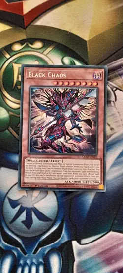 Yu-Gi-Oh! Black Chaos, Secret Rare, 1st Ed, CORI-EN001, M/NM. - Image 1
