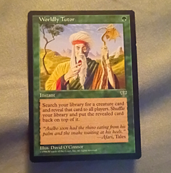 Wizards of the Coast Worldly Tutor Mirage 1996 Regular Green Instant English - Image 1