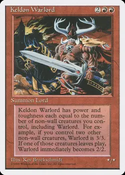 4x Keldon Warlord - LP - 4th Edition - SPARROW MAGIC - mtg - Image 1