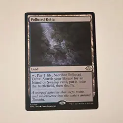 Wizards of the Coast MTG MH3 Polluted Delta Rare Land 224 EN - Image 1