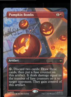 Pumpkin Bombs Borderless 26 Marvels Spider-Man: Eternal-Legal MTG NM - Image 1