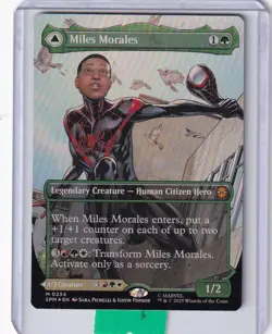 Miles Morales (234)(Borderless) FOIL * Marvel's Spider-Man MTG - Image 1