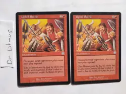 2x Uphill Battle Mercadian Masques MTG Great Condition - Image 1