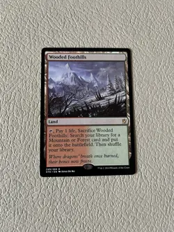 MTG Magic the Gathering Wooded Foothills (249/282) Khans of Tarkir LP - Image 1