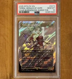 PSA 10 | Terra, Herald of Hope, M 0212, Surge Foil, MTG Final Fantasy Commander - Image 1