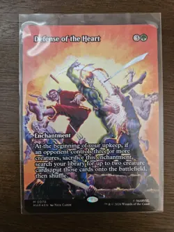 Defense of the Heart Borderless Foil 76 Marvel Super Heroes Magic the Gathering - Image 1