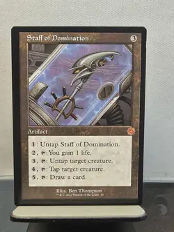Staff of Domination 56 The Brothers' War: Retro Frame Artifacts NM CY90 - Image 1